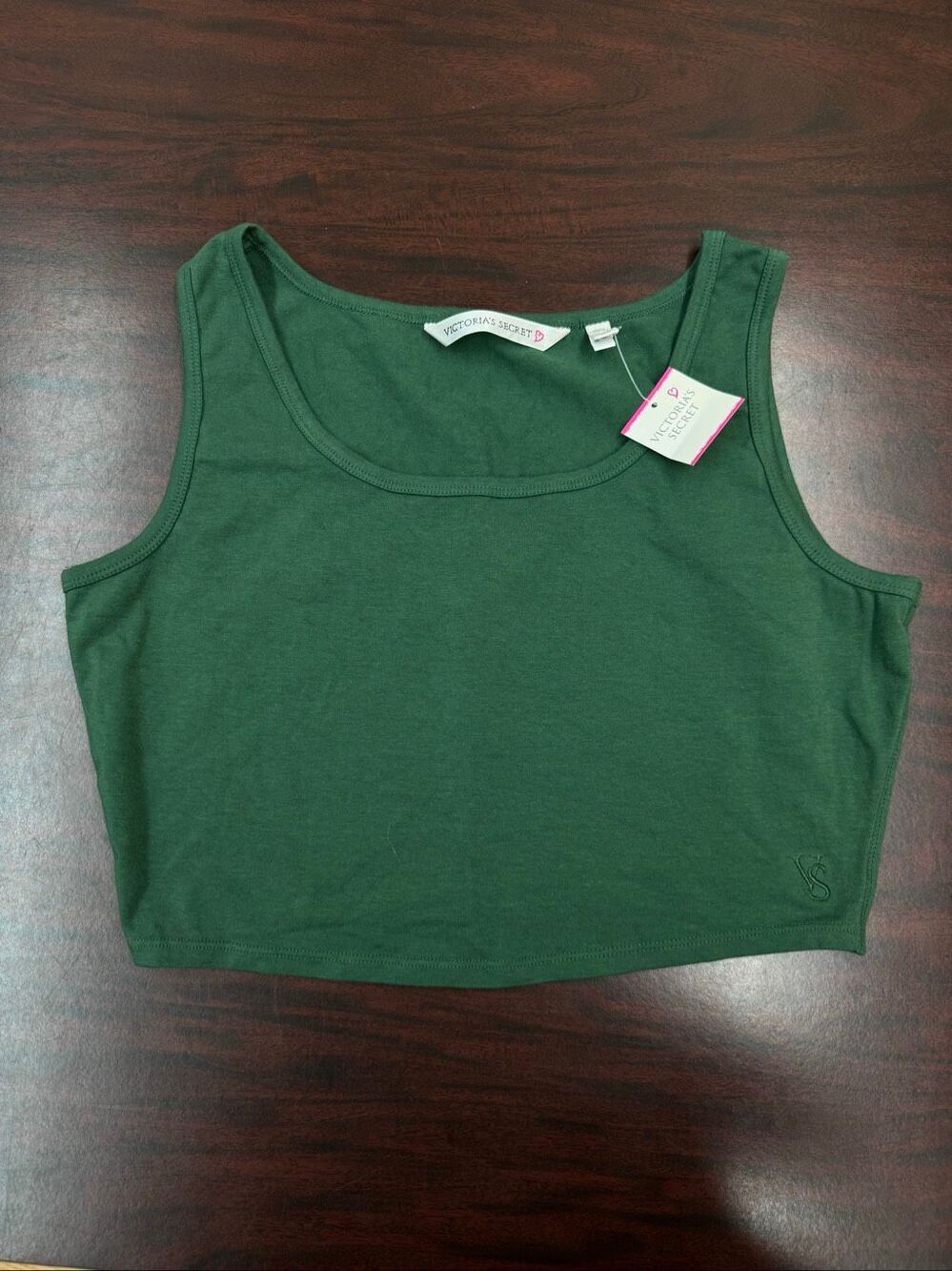 NWT Vintage Victoria’s Secret Green Cropped Tank Tank Size Large